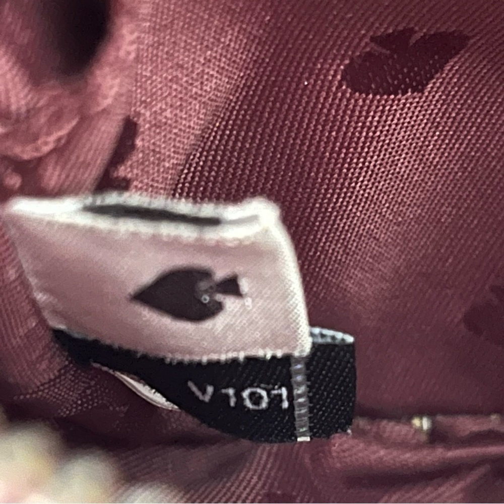 Kate Spade Pebbled Leather Crossbody Should Purse Bag-Burgundy/Maroon-Preppy-Wmn - Picture 10 of 15